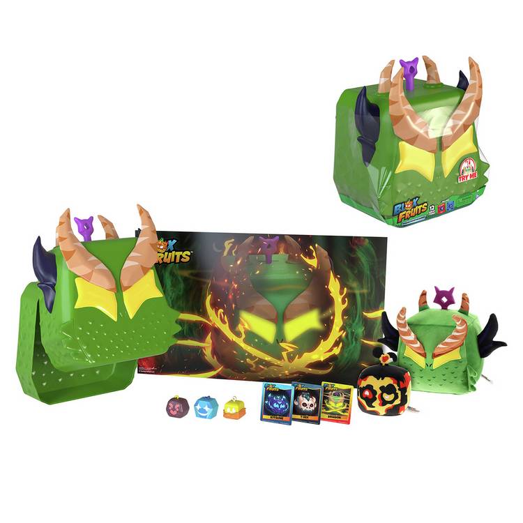 Blox Fruits Ultimate Dragon Bundle with plush and minifigures, imported from the UK