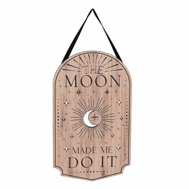 Juliana Mystic Legends hanging plaque with crescent moon design, UK version