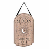 Juliana Mystic Legends hanging plaque with crescent moon design, UK version