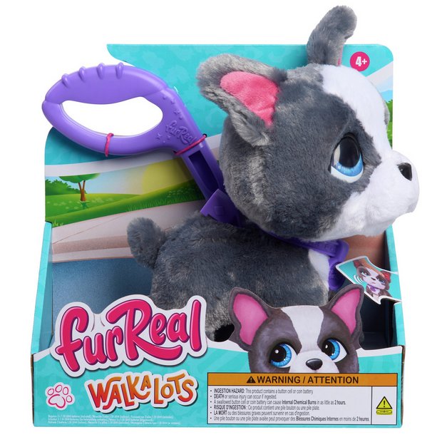 furReal Walk A Lots Frenchie interactive soft toy 8 inch, UK version