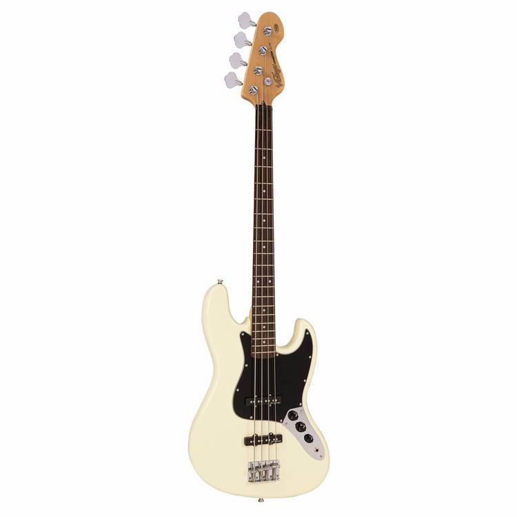 Vintage V49 bass guitar vintage white with accessories - British product