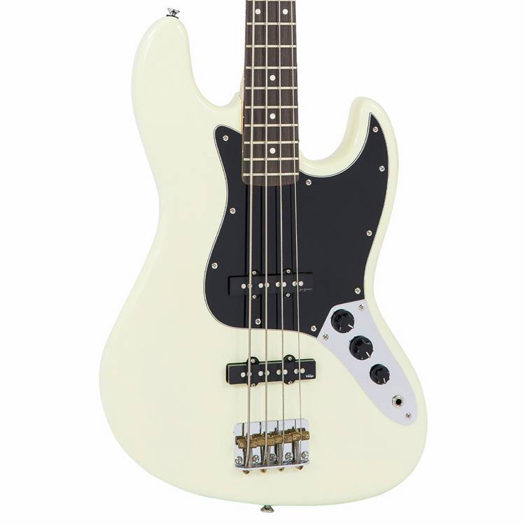 Vintage V49 bass guitar vintage white with accessories - British product