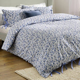 Wylder Hannah double bedding set blue floral 100% cotton, imported from the UK