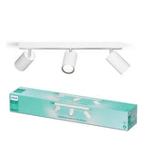 Argos Philips Idris Metal 3 Light 5W Spotlight - White- Buy online at McGrocer