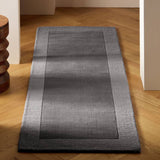 Argos Habitat Simple Border Grey Wool Cut Pile Runner 66x200cm- Buy online at McGrocer