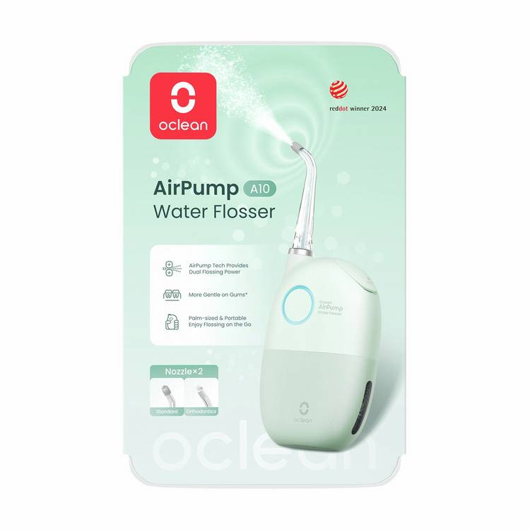 Oclean Airpump A10 water flosser green (British brand)