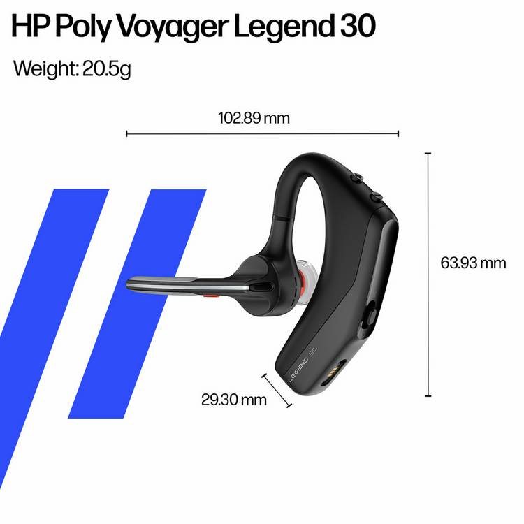 HP Poly Voyager Legend 30 Bluetooth headset (British brand)