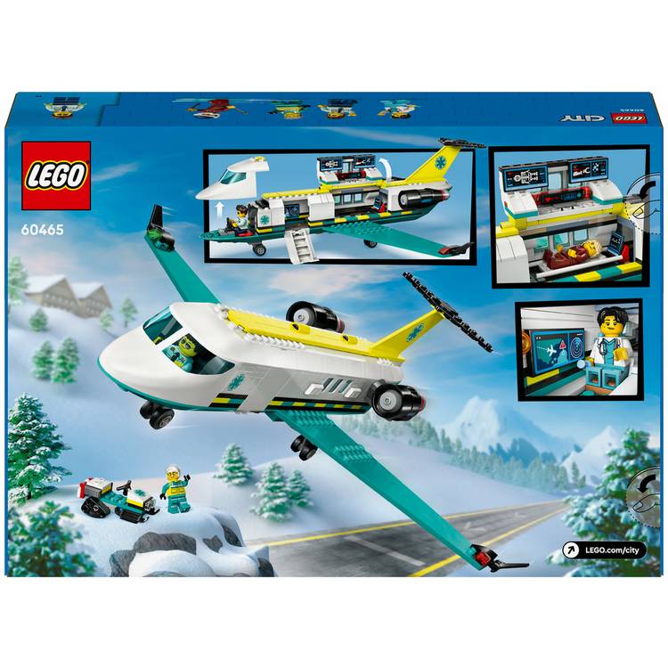 LEGO City air ambulance airplane toy 403 pieces (British brand)