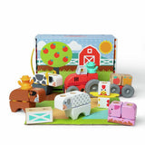 Melissa & Doug Blockables Farm Play Set wooden blocks (British brand)