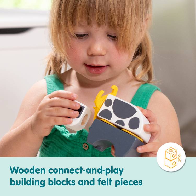 Melissa & Doug Blockables Farm Play Set wooden blocks (British brand)