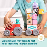 Melissa & Doug Blockables Farm Play Set wooden blocks (British brand)