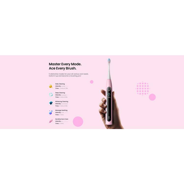 Oclean X Kids electric toothbrush set pink, UK version
