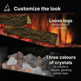 Dimplex Sense 50 inch electric media wall fire 2kW - British product