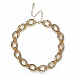 Revere gold-tone open link chain necklace 40cm, imported from the UK