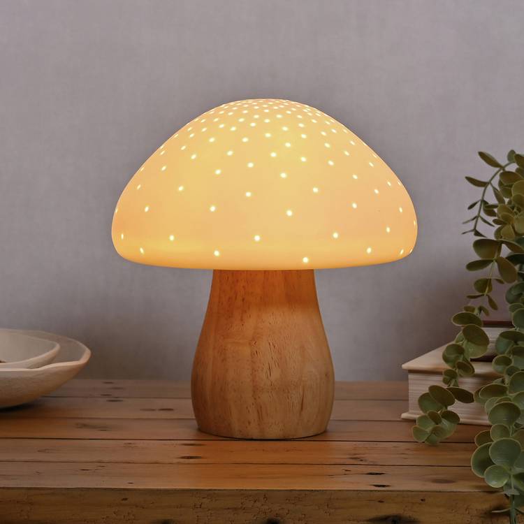 Hestia mushroom table lamp 20cm (British brand)