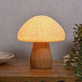 Hestia mushroom table lamp 20cm (British brand)