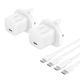 Argos Belkin 25W USB-C Wall Charger & 1m USB-C Cable Twin Pack- Buy online at McGrocer