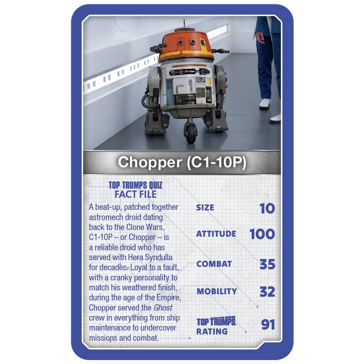 Top Trumps Star Wars Droids card game for kids (British brand)