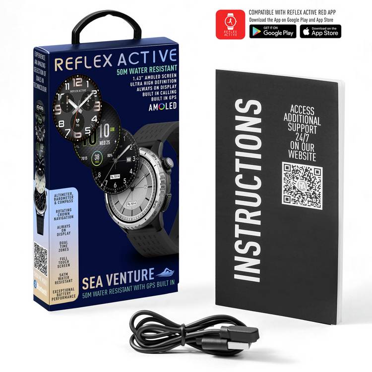 Reflex Active SeaVenture AMOLED GPS smart watch - British product