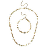 Liars & Lovers gold tone paperlink set, imported from the UK