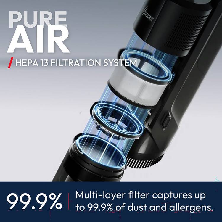 Hoover HF3 cordless vacuum cleaner with HEPA filter, UK version