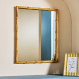 Argos Habitat Bamboo Effect Wooden Wall Mirror - 53x43cm- Buy online at McGrocer