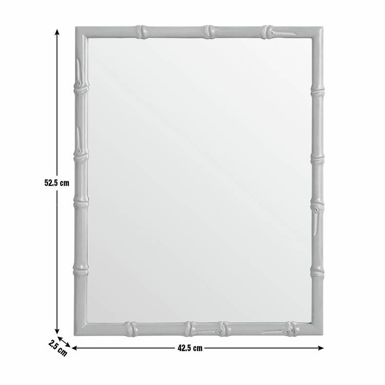 Habitat bamboo effect wood wall mirror 53x43cm (British brand)