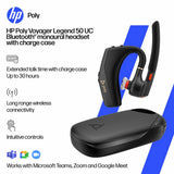 HP Poly Voyager Legend 50-M UC Bluetooth headset black, imported from the UK