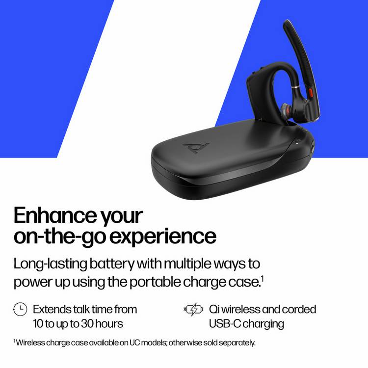 HP Poly Voyager Legend 50-M UC Bluetooth headset black, imported from the UK
