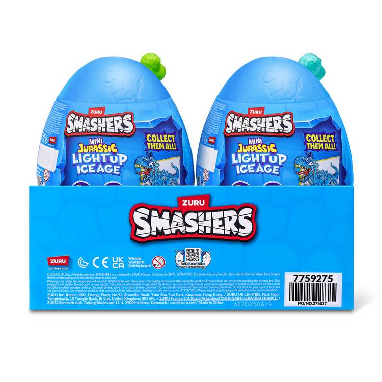 Smashers Jurassic Light Up Ice Age Egg dinosaur toy - British product