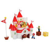 Super Mario Mushroom Kingdom figures playset with Bowser (British brand)