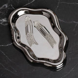 Freedom silver drop earrings waterfall design 50mm (British brand)