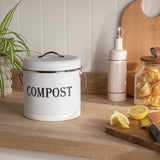 Argos Argos Home Vintage Style Compost Caddy White 3.5 Litre- Buy online at McGrocer
