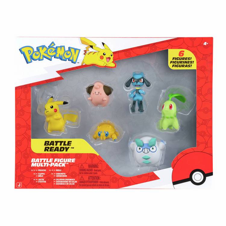 Pokémon battle figure 6 pack set, UK version