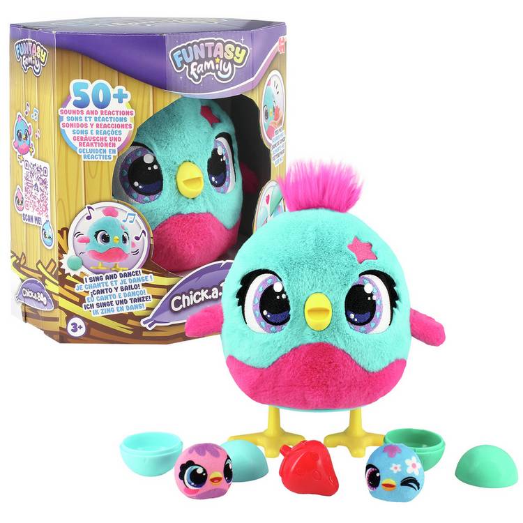 Funtasy Family Chick A Boo interactive plush toy - British product