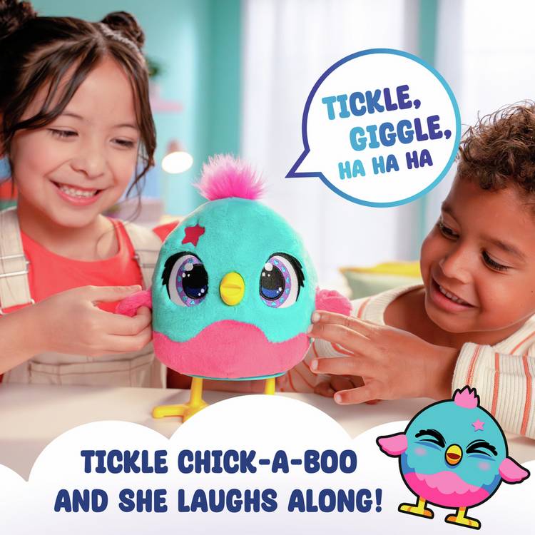 Funtasy Family Chick A Boo interactive plush toy - British product