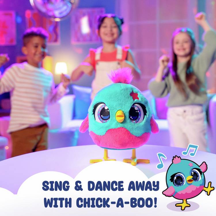 Funtasy Family Chick A Boo interactive plush toy - British product