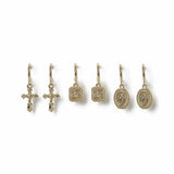 Argos Freedom Gold-tone Charm Pack of 3 Drop Earrings- Buy online at McGrocer