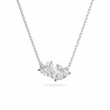 Argos Swarovski Rhodium Plated Heart Mesmera Chain Necklace- Buy online at McGrocer