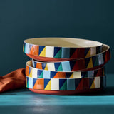 Argos Habitat Geo Cube 4 Piece Stoneware Pasta Bowls- Buy online at McGrocer