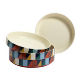 Habitat Geo Cube stoneware pasta bowls set of 4 - British product
