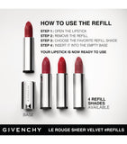Givenchy Le Rouge Sheer Velvet Refillable Matte Lipstick, UK version