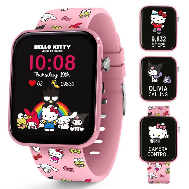Hello Kitty kids pink smart watch one size, UK version