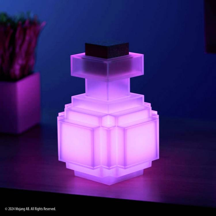Minecraft potion bottle illuminating collector replica 16.5cm (British brand)