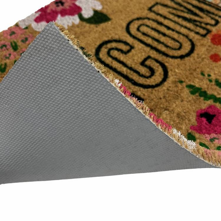 Primeur floral natural doormat 60x40cm, UK version