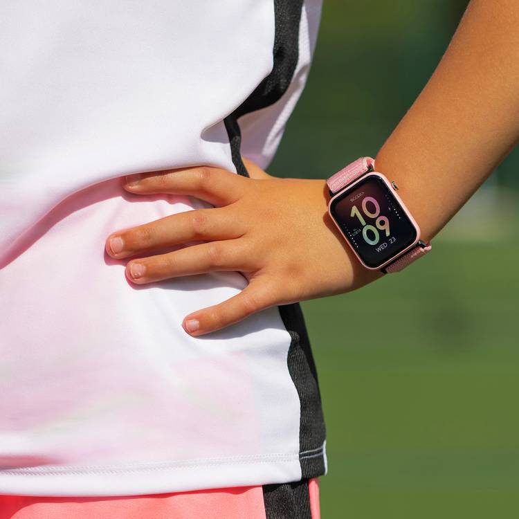 Tikkers kids pink smartwatch and headphone set - British product