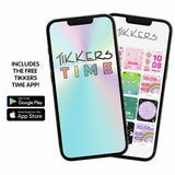 Tikkers kids pink smartwatch and headphone set - British product