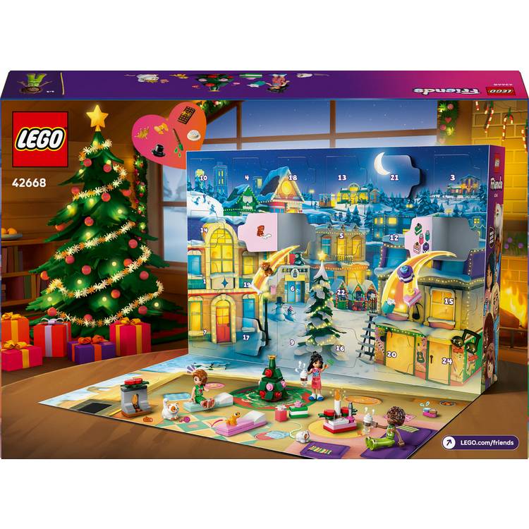 LEGO Friends Advent Calendar 2025 with 5 mini dolls and animals - British product