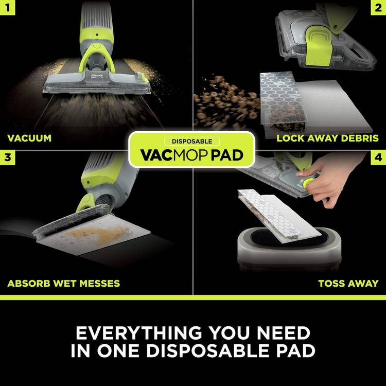 Shark VacMop 16 disposable hard floor pad refills - British product