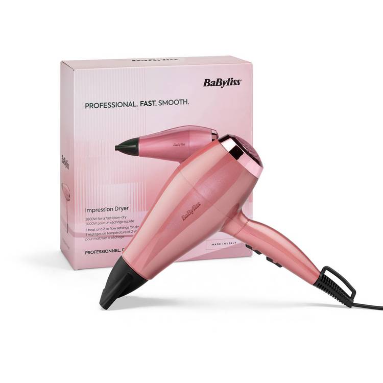 BaByliss Impression Hair Dryer 2000W with concentrator nozzle, UK version